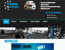 Tablet Screenshot of kfz-aufbereitung-schreiner.de